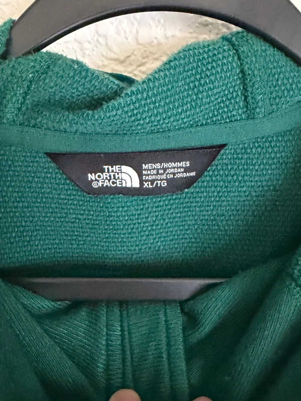 The North Face Men’s Tekno Ridge 1/4 Zip Fleece Hoodie Jacket XL Green